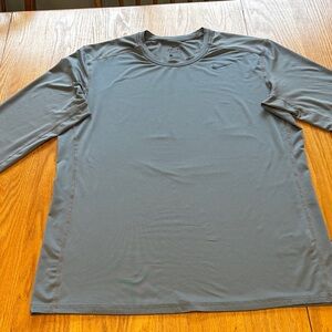 Nike Men's Charcoal Long Sleeve Tee